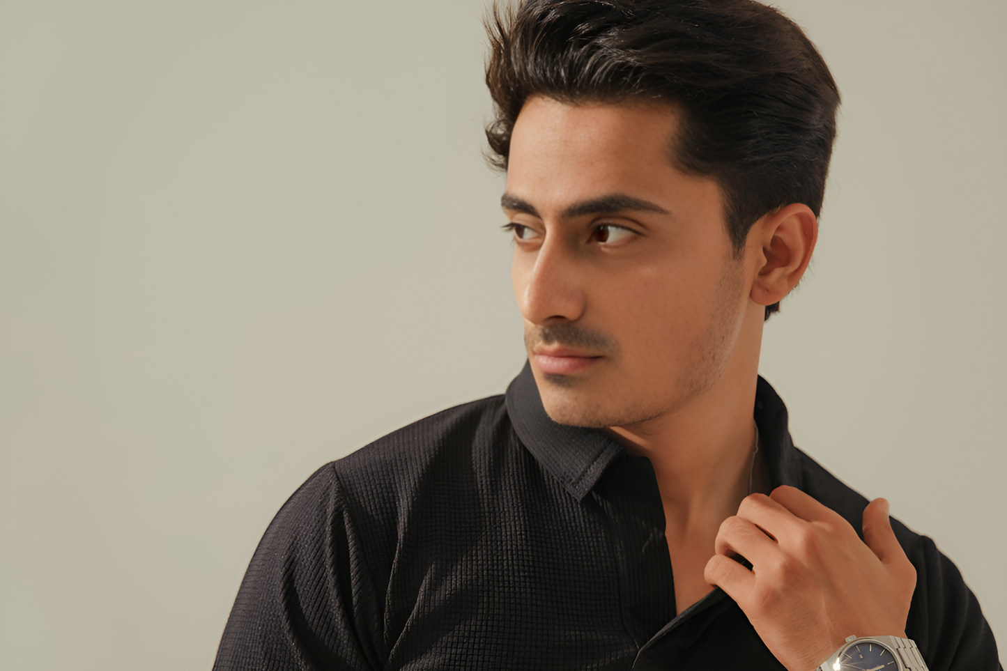 Knitted Polo – Black