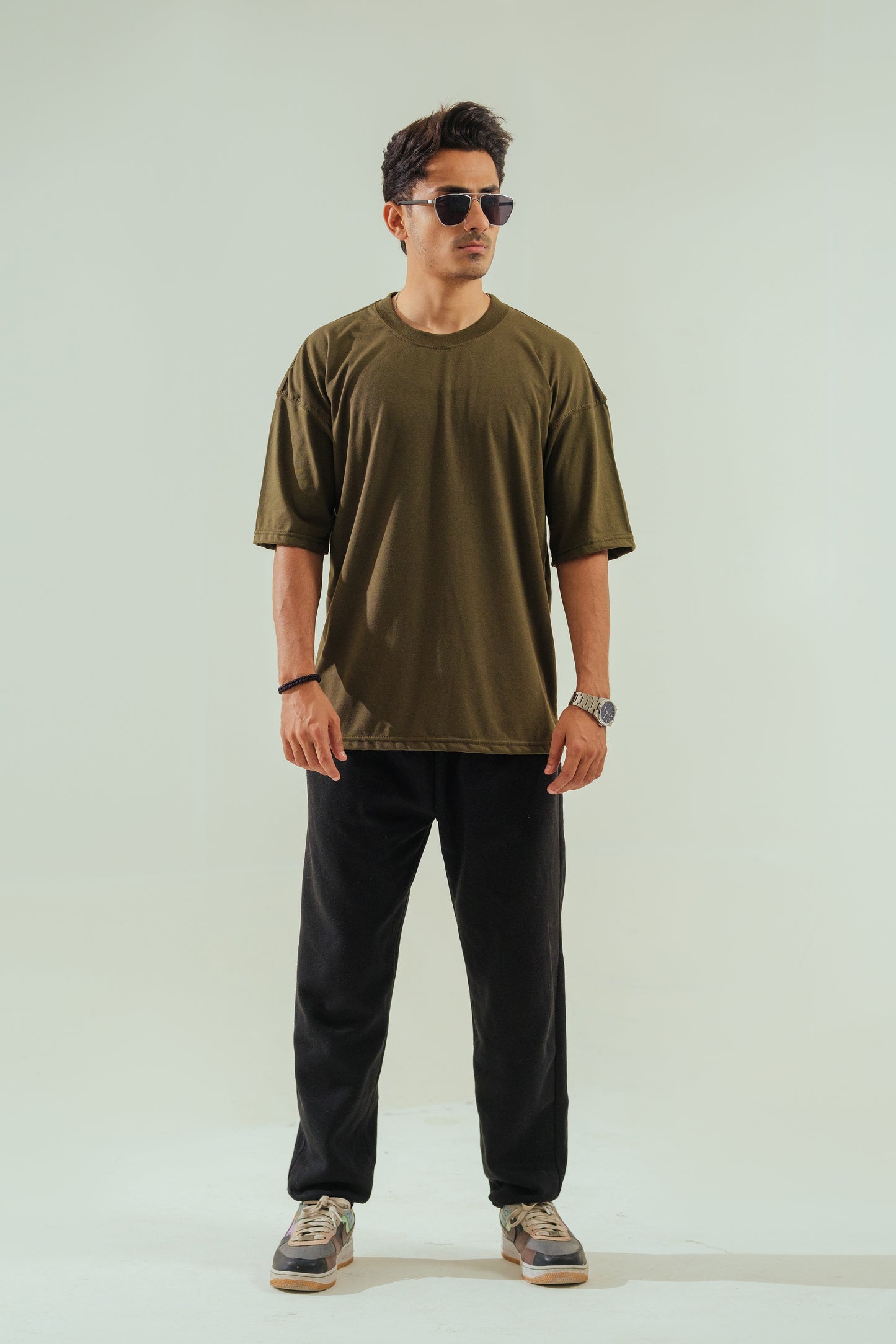Oversized T-Shirt – Olive Green
