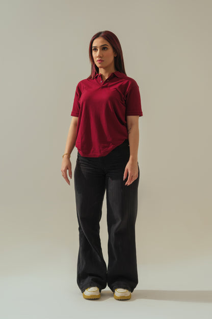 Classic Polo – Burgundy