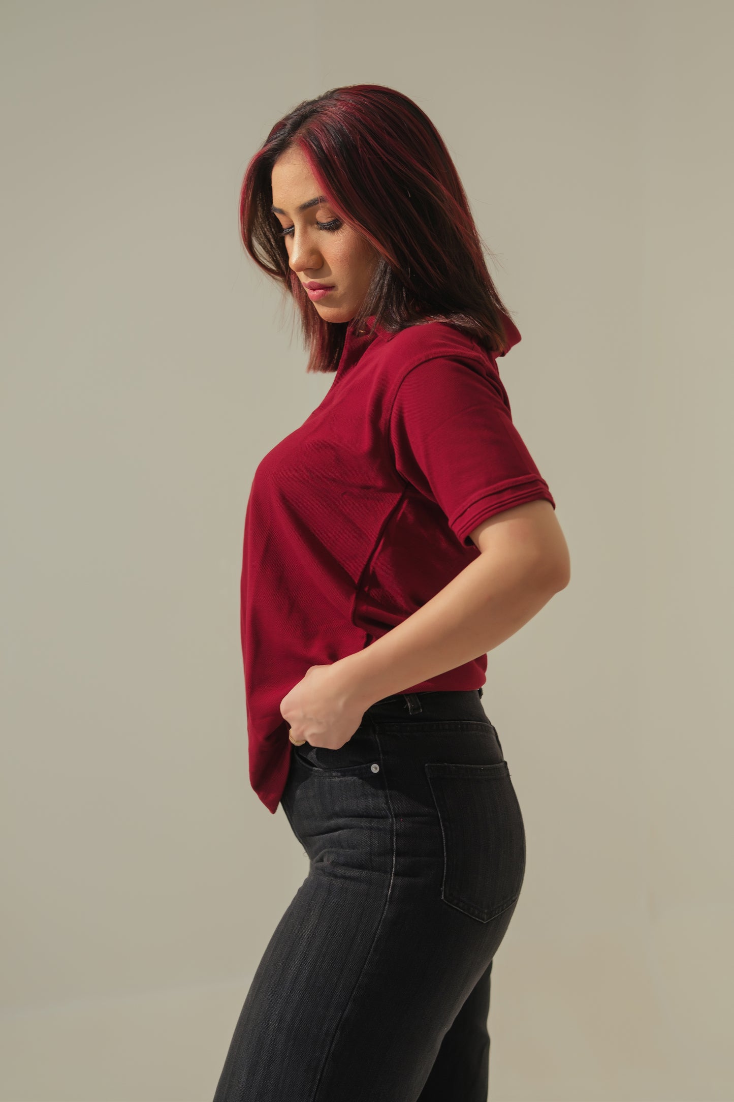 Classic Polo – Burgundy